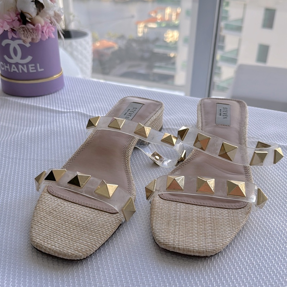 Steven NY studded sandals size 9